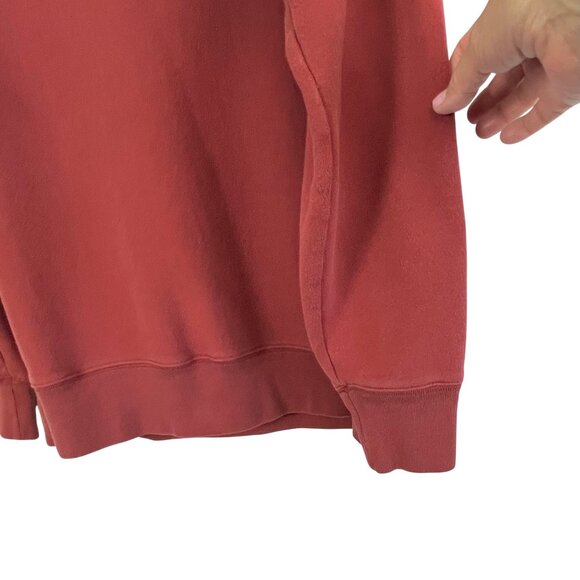 Eddie Bauer XL Red Crewneck Sweatshirt Seattle USA Logo Cotton Blend Pullover - Picture 7 of 14